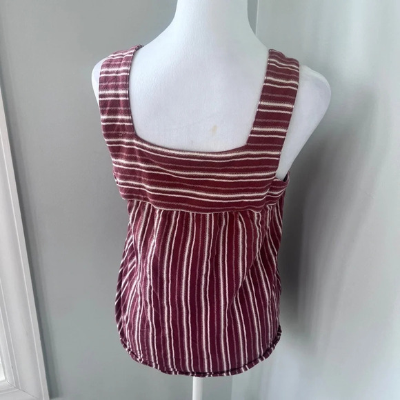 Lucky Brand Maeve and Cream Striped Square Neck Tank Top - Picture 10 of 15